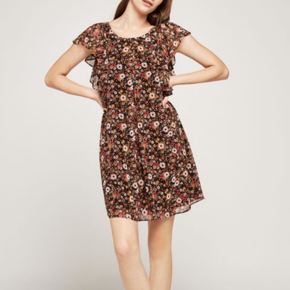 NWT BCBGeneration Great Outdoors Ruffle Dress - Picture 1 of 8